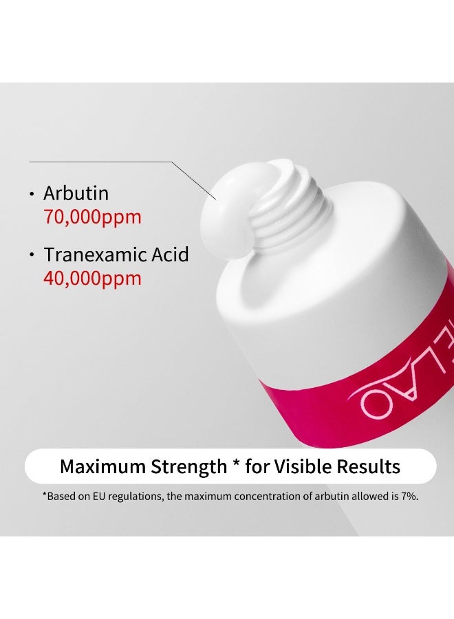 MELAO 7% Arbutin + 4% Tranexamic Acid Dark Spot Cream 50g | Reduces Pigmentation, Inhibits Melanin Production, and Brightens Skin Tone - Image 4